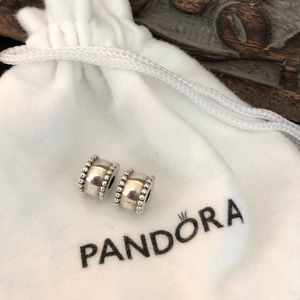 Pandora Set of (2) Clip Charms